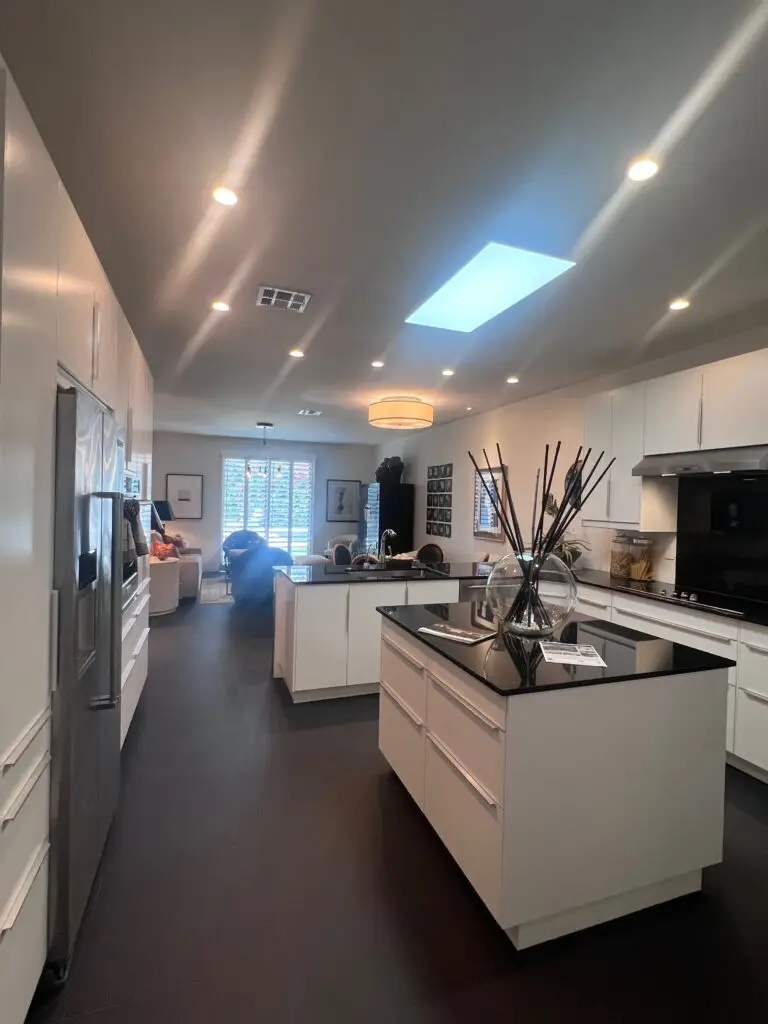 Secondary suite kitchen and living room